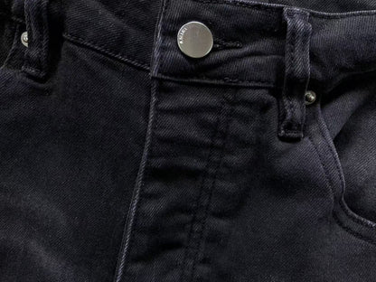 Calça AMIRI Tonal Logo Distress Denim