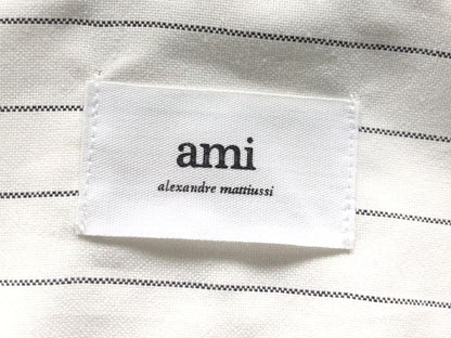 Camisa AMI Paris Striped Heart Manga Longa