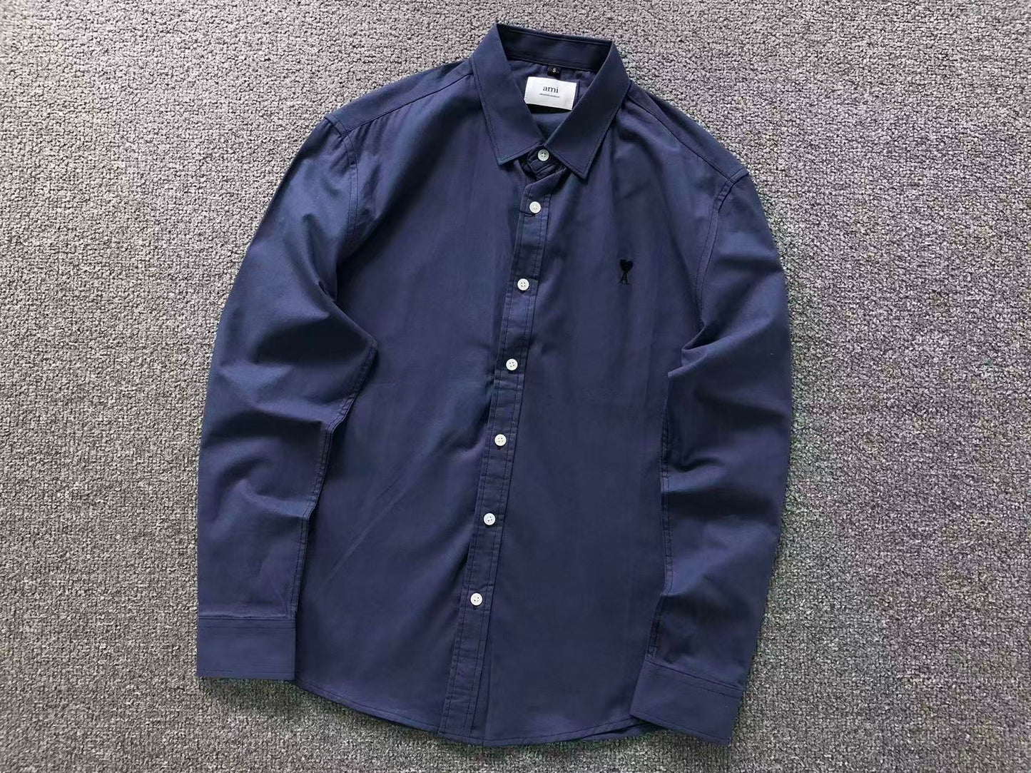 Camisa AMI Paris Heart Logo Classi