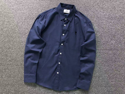 Camisa AMI Paris Heart Logo Classi