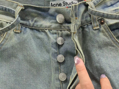 Short Acne Studios Workwear Ink Splatter