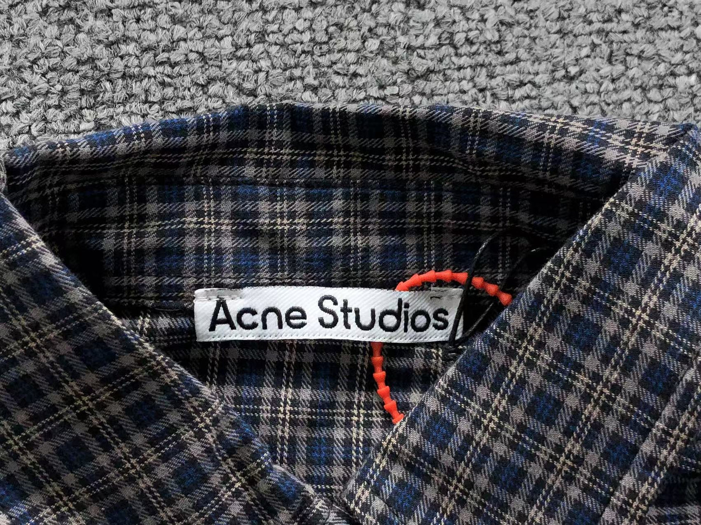 Camisa Acne Studios Plaid Panel Design