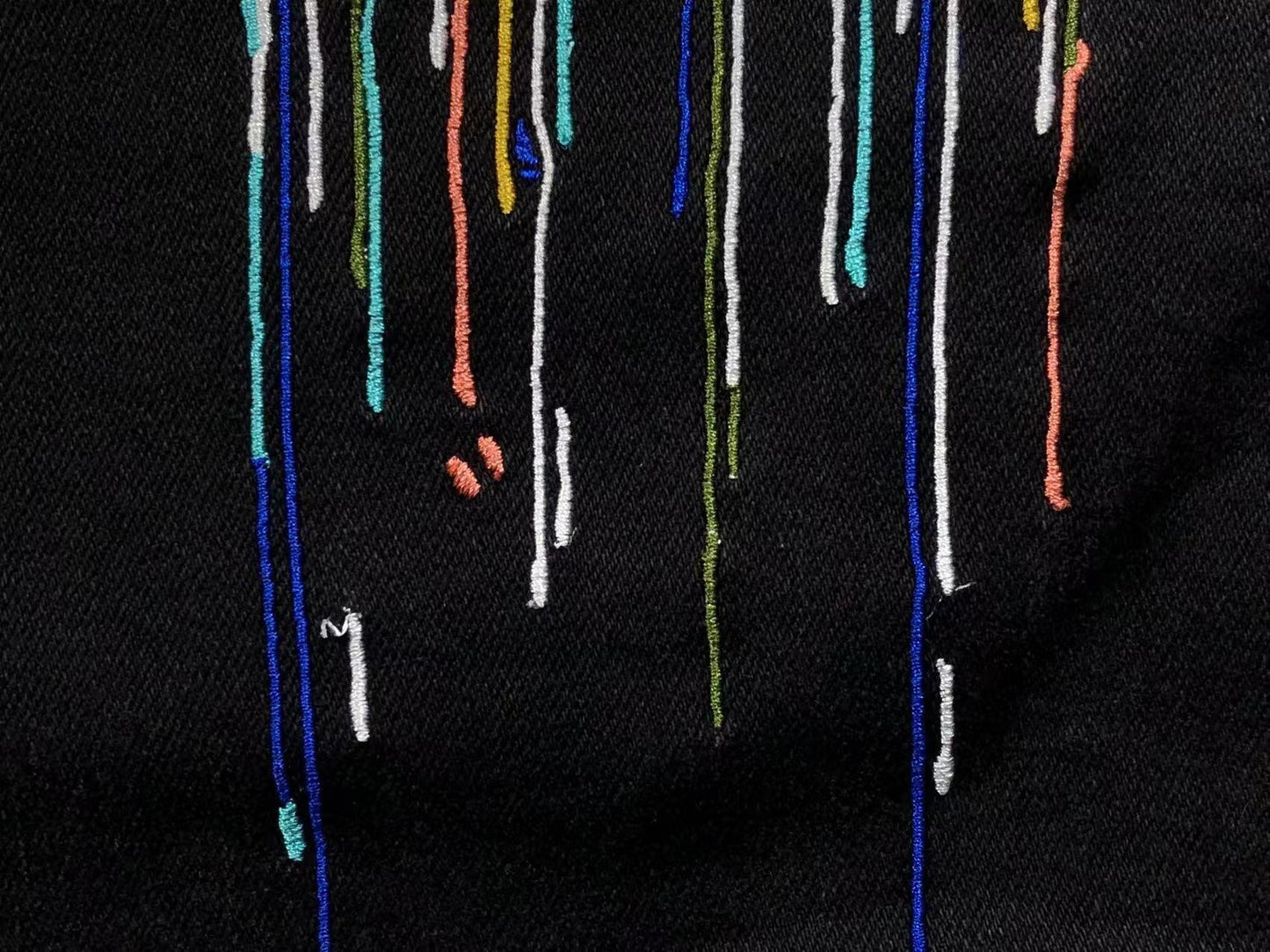 Calça AMIRI Paint Drip Light Wash