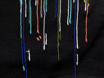 Calça AMIRI Paint Drip Light Wash