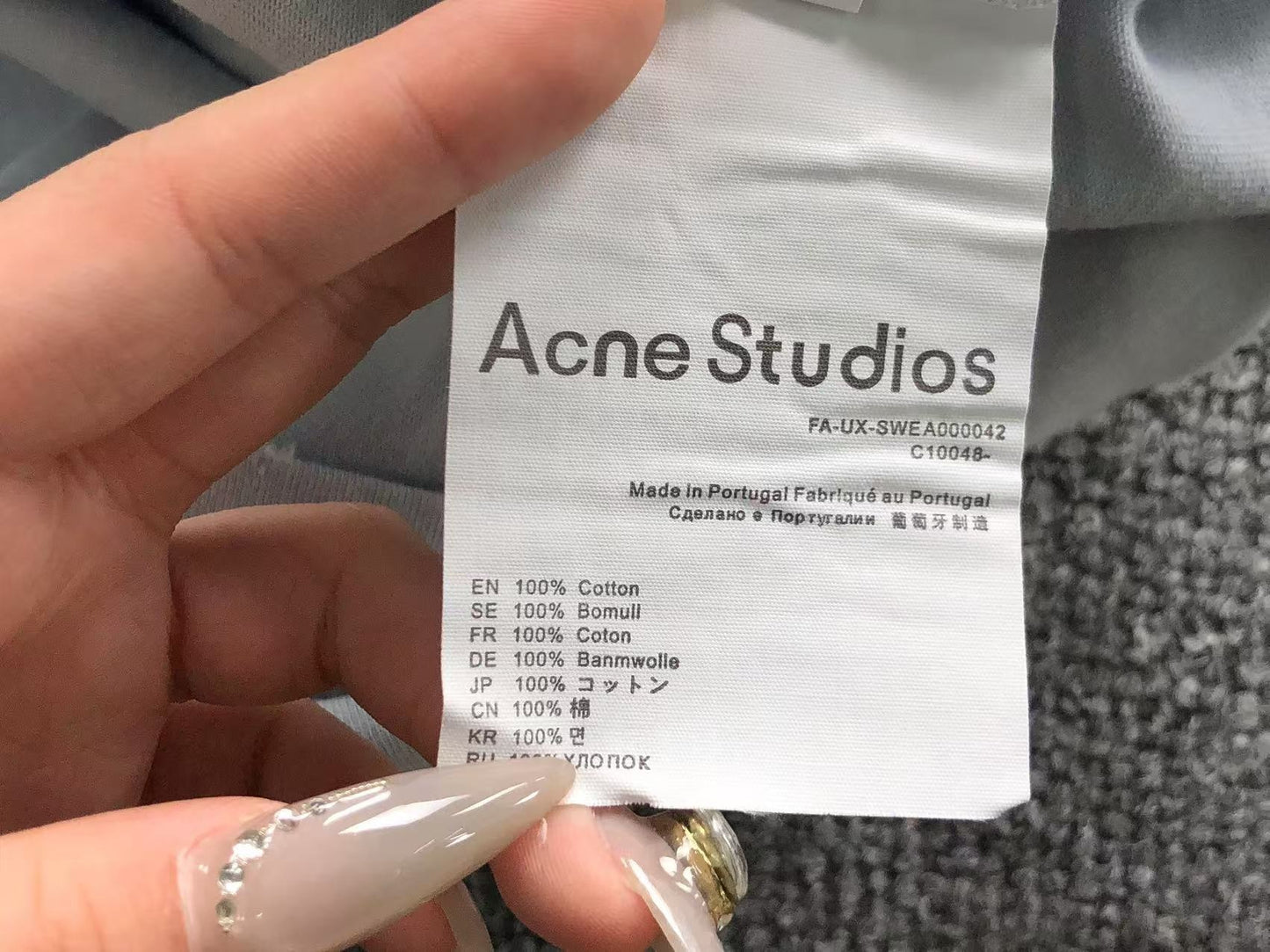 Camiseta Acne Studios Antique 1996 Label Tee