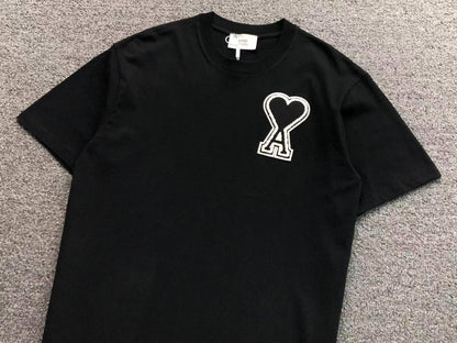 Camiseta AMI Paris Patch Logo Coração