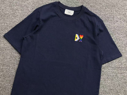Camiseta AMI Paris Multicolor Heart Edition