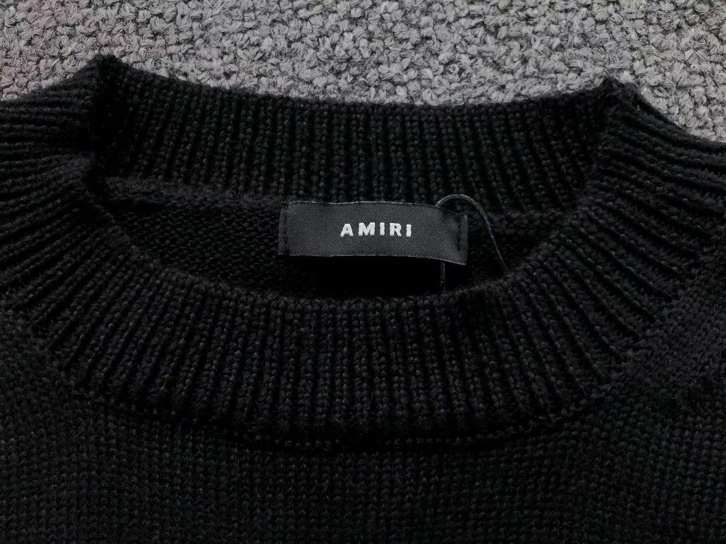 Suéter AMIRI Brush Logo Distressed