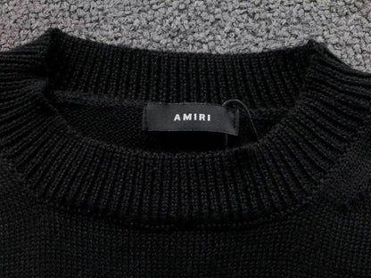Suéter AMIRI Brush Logo Distressed