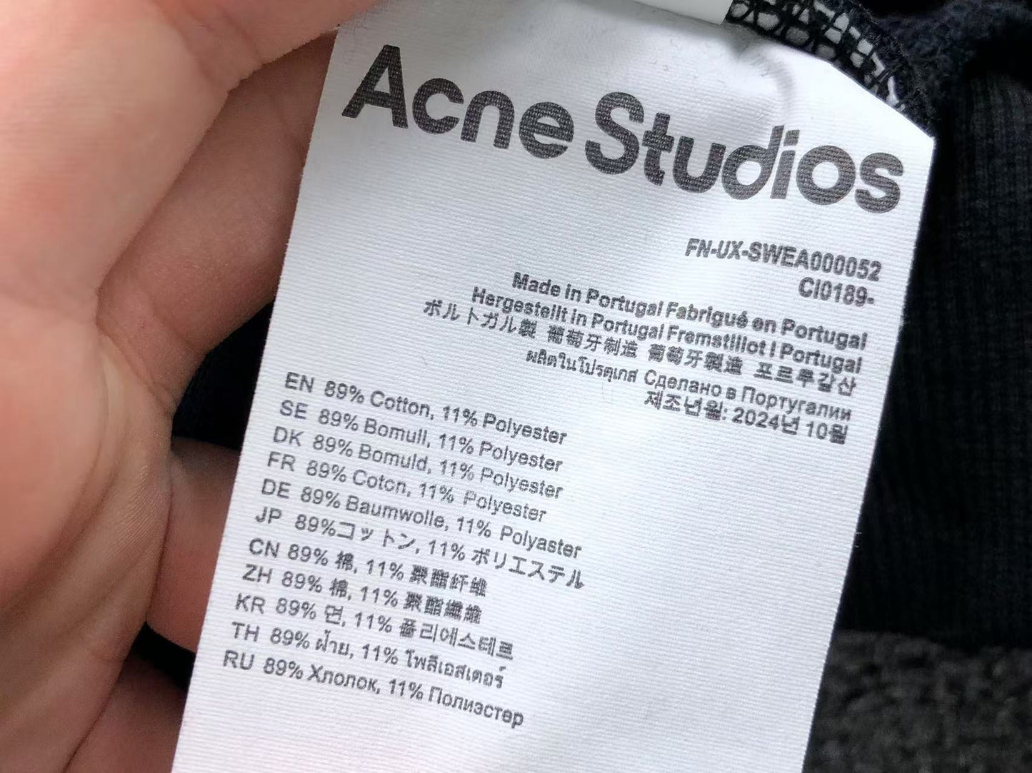Moletom Acne Studios Stockholm Full Zip