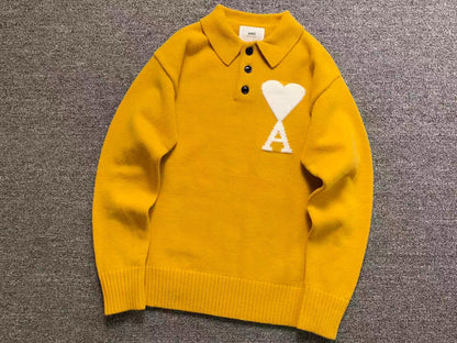 Suéter AMI Paris Polo Knit Essential