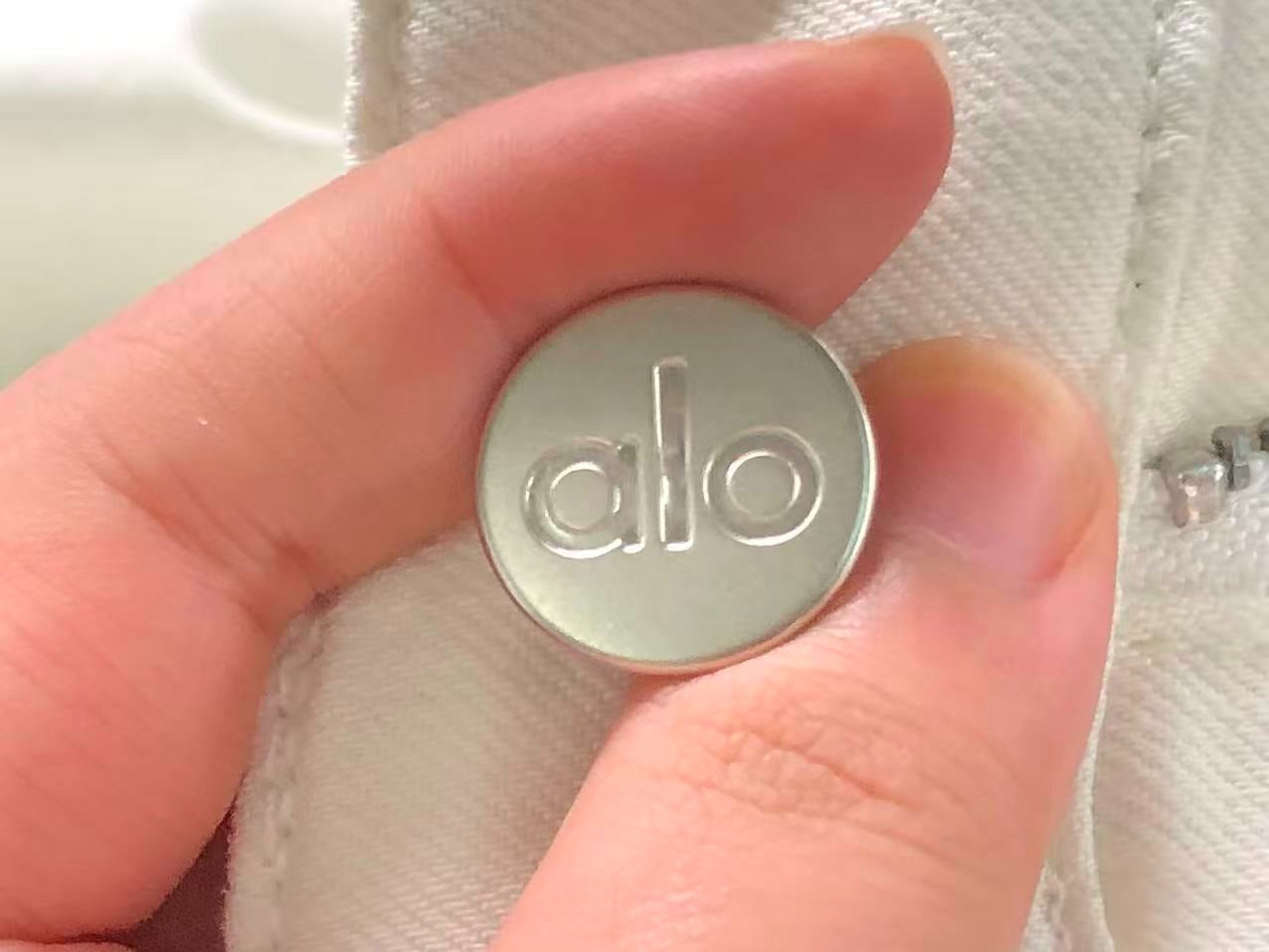 Calça ALO jeans reta branco