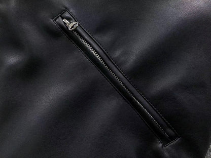 Jaqueta Adidas Leather Sherpa Black Bomber