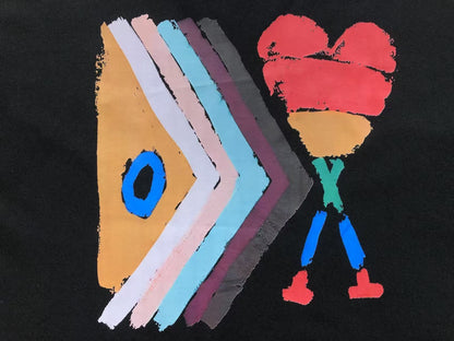 Camiseta AMI Paris Art Graphic Tee