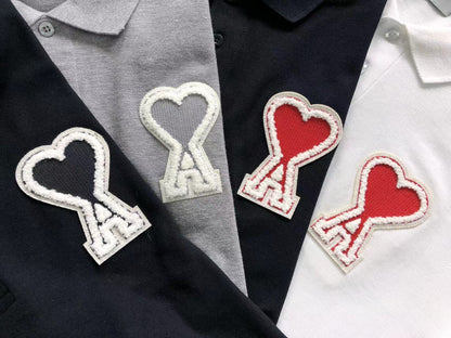 Camisa Polo AMI Paris Big Logo Patch