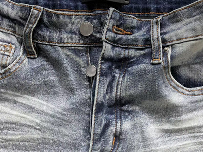 Bermuda Jeans AMIRI Distressed Monogram