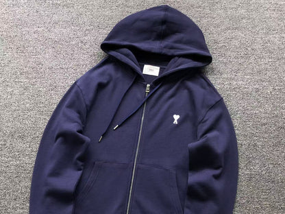 Moletom AMI Paris Ami de Cœur Zip Hoodie
