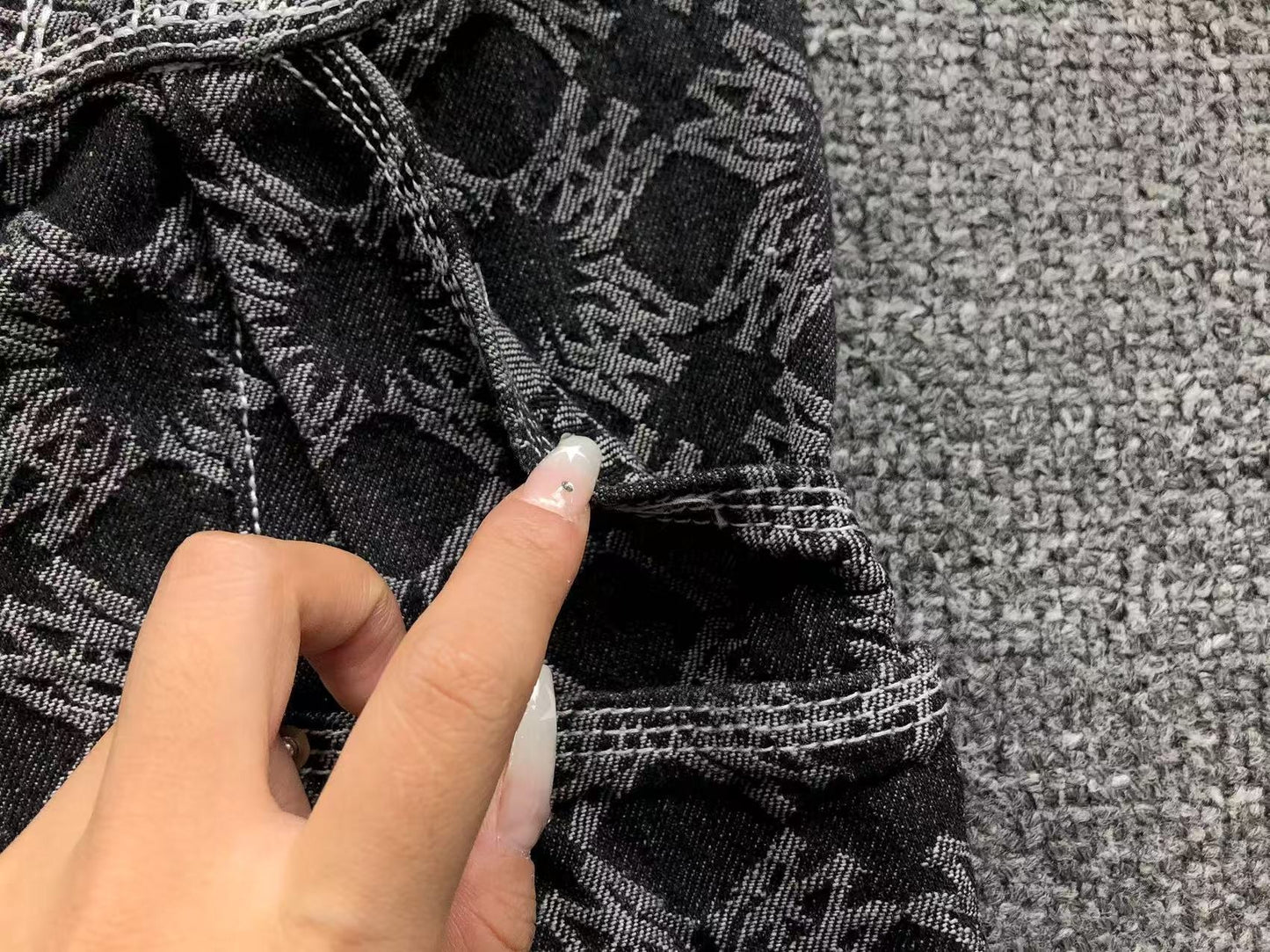 Calça AMIRI Monogram Cargo Denim