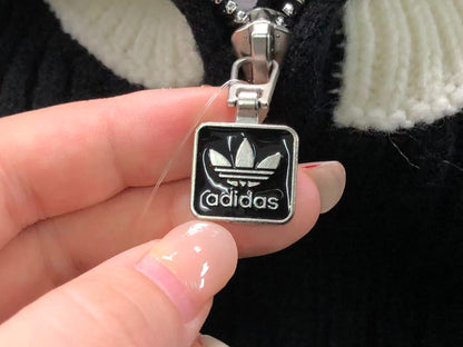 Suéter Adidas feminina Ribbed Knit Track Jacket