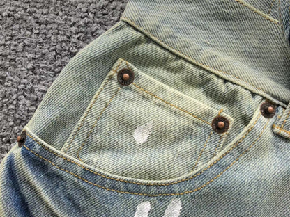 Short Acne Studios Workwear Ink Splatter