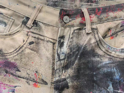 Calça Acne Studios Ink Wash Cargo Denim