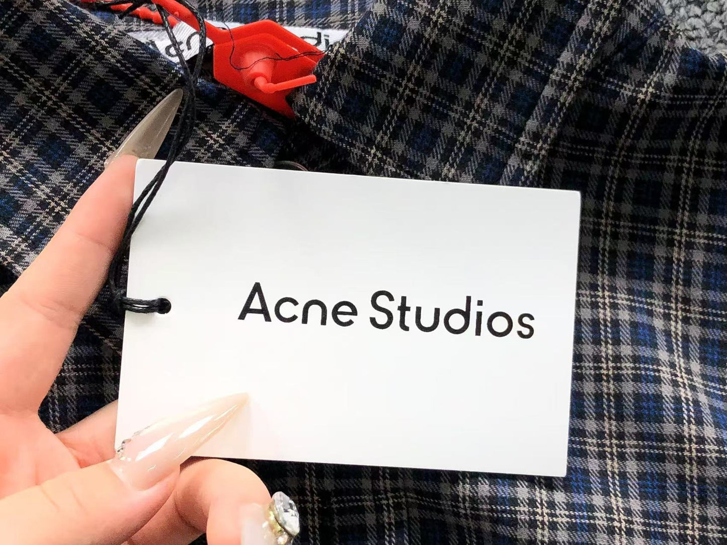 Camisa Acne Studios Plaid Panel Design