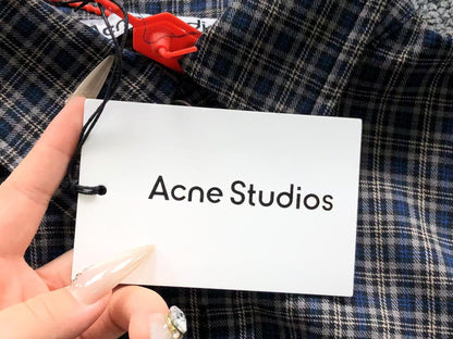 Camisa Acne Studios Plaid Panel Design