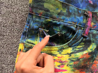 Calça Acne Studios Abstract Paint Denim