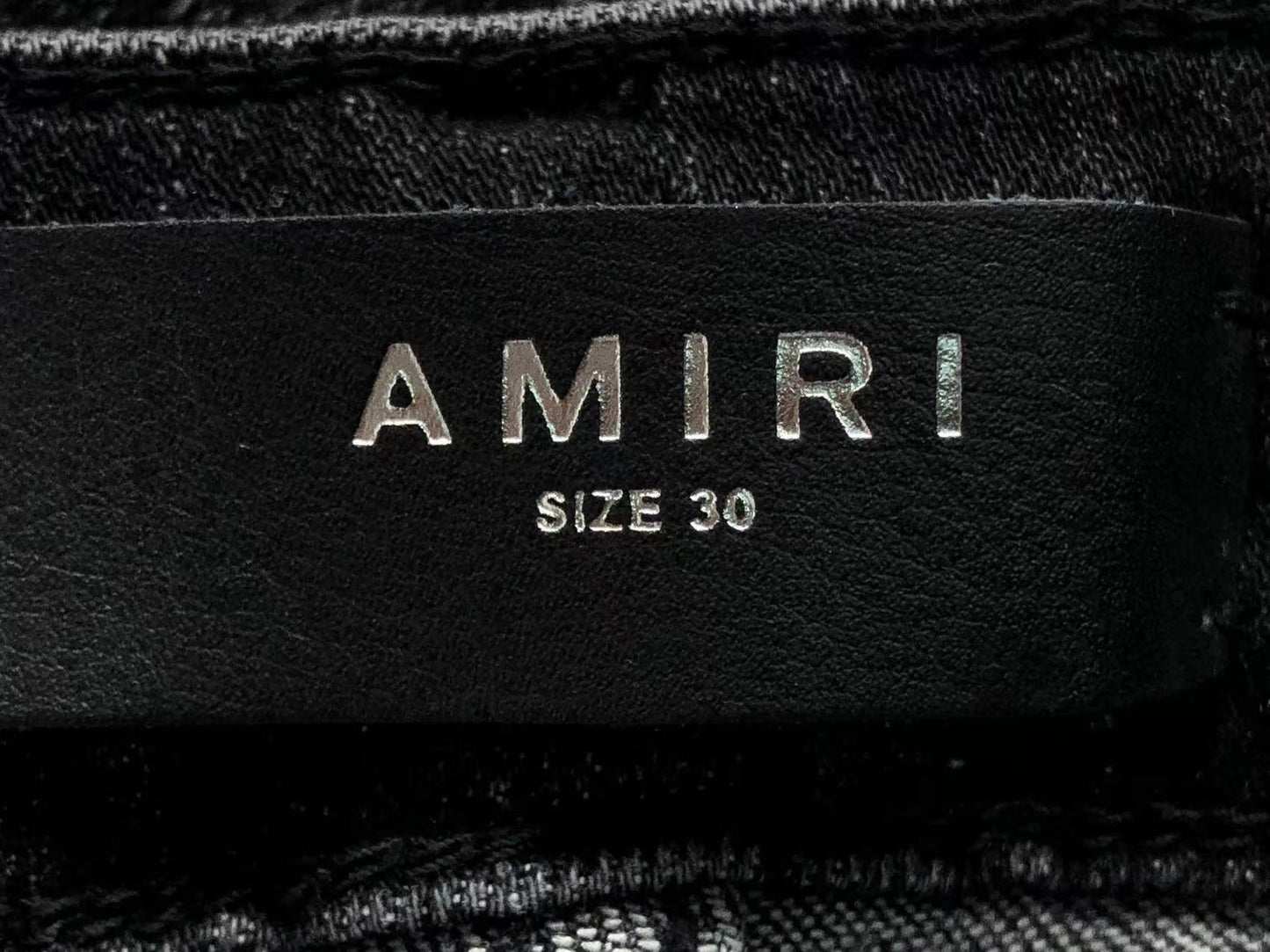 Calça AMIRI Galaxy Paint Black Denim