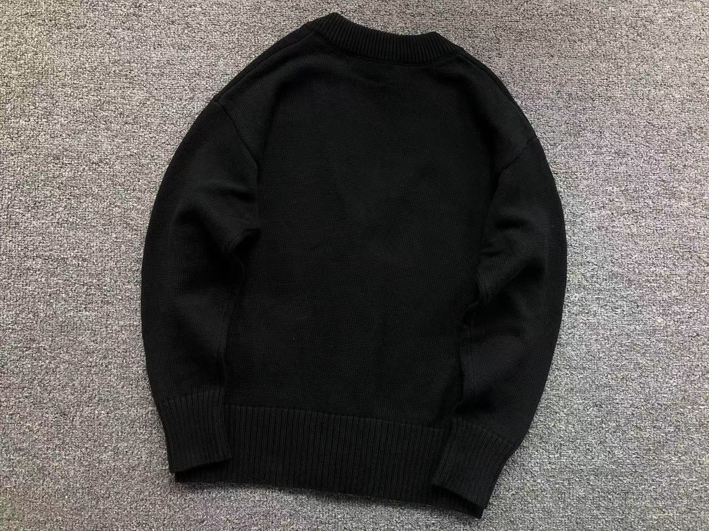 Suéter Cardigan AMI Paris Logo Embossed