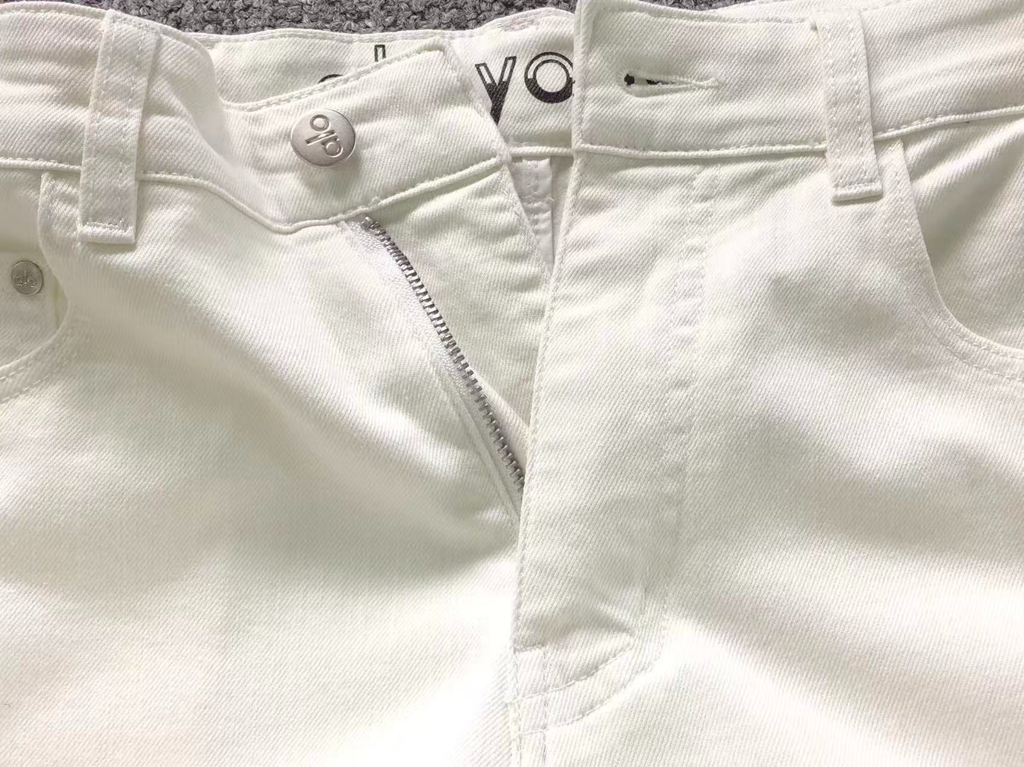 Calça ALO jeans reta branco