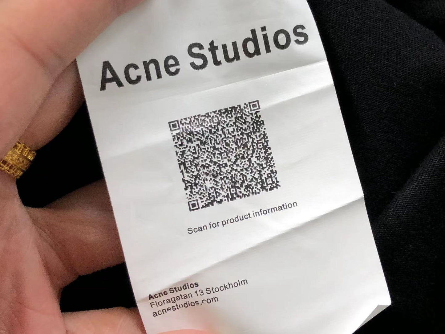 Camiseta Acne Studios Clean Badge Long Sleeve