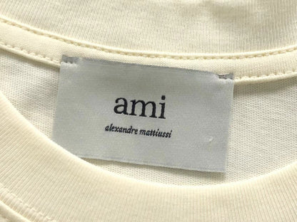 Camiseta AMI Paris Big Logo Oversized Cream