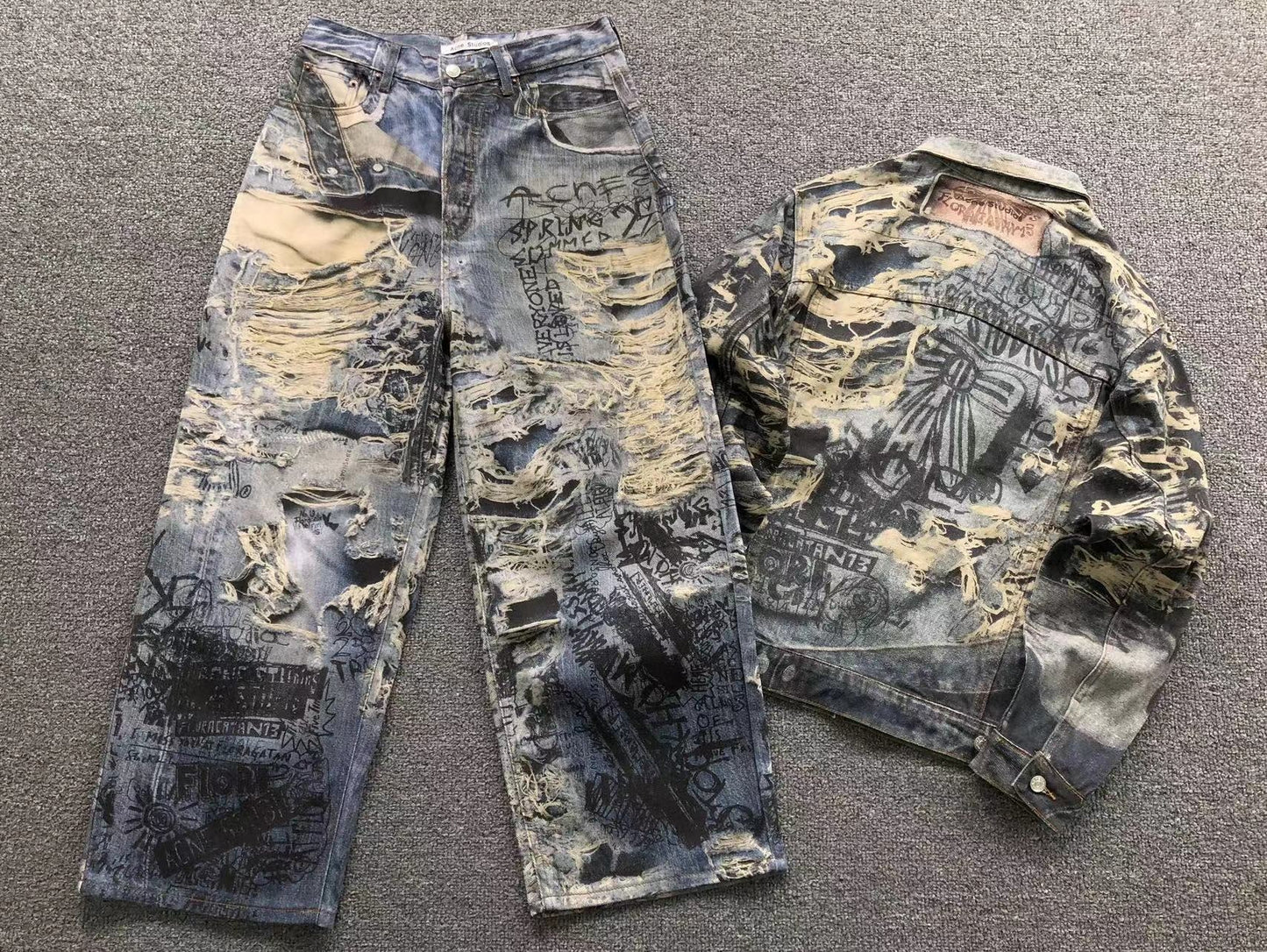 Conjunto Acne Studios Burnout Punk Denim