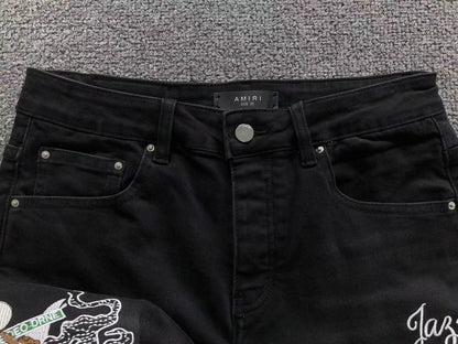 Calça AMIRI Jazz Illustration Denim