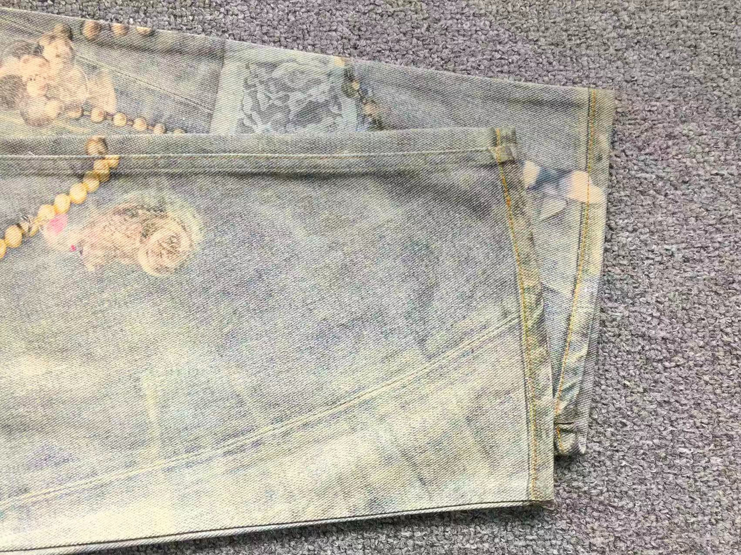 Calça Acne Studios Distressed Chain Wash