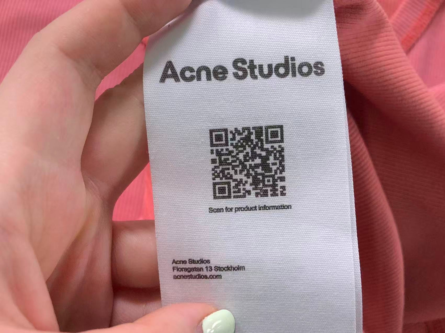 Camiseta Feminina Acne Studios Thermal Wave Longsleeve