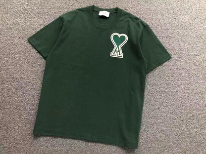 Camiseta AMI Paris Patch Logo Coração