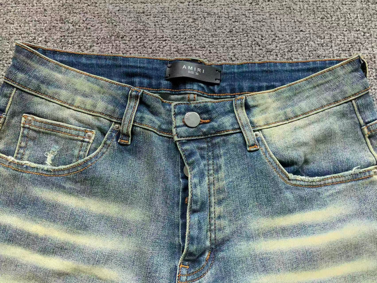 Bermuda Jeans AMIRI Vintage Patch Distressed