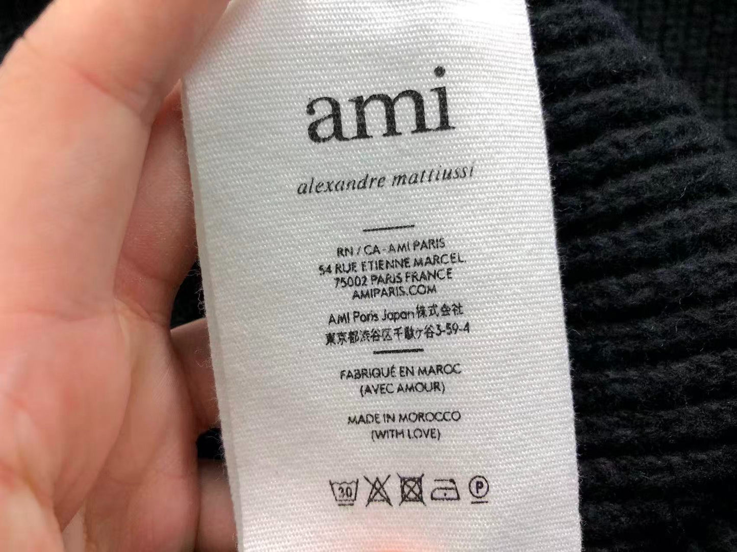 Suéter AMI Paris Knit Half-Zip Coração Minimal