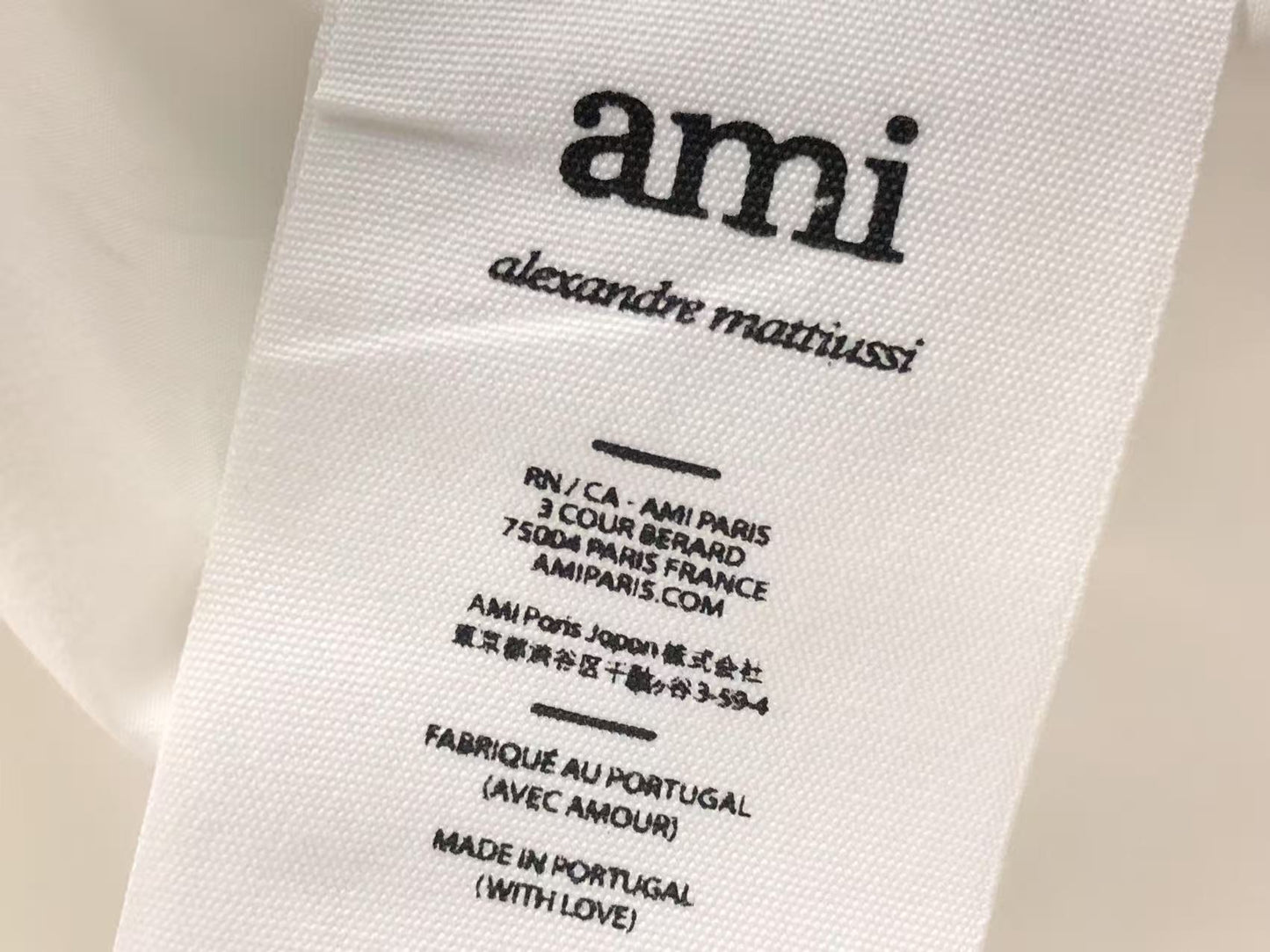 Camisa AMI Paris Clean Pocket Essential