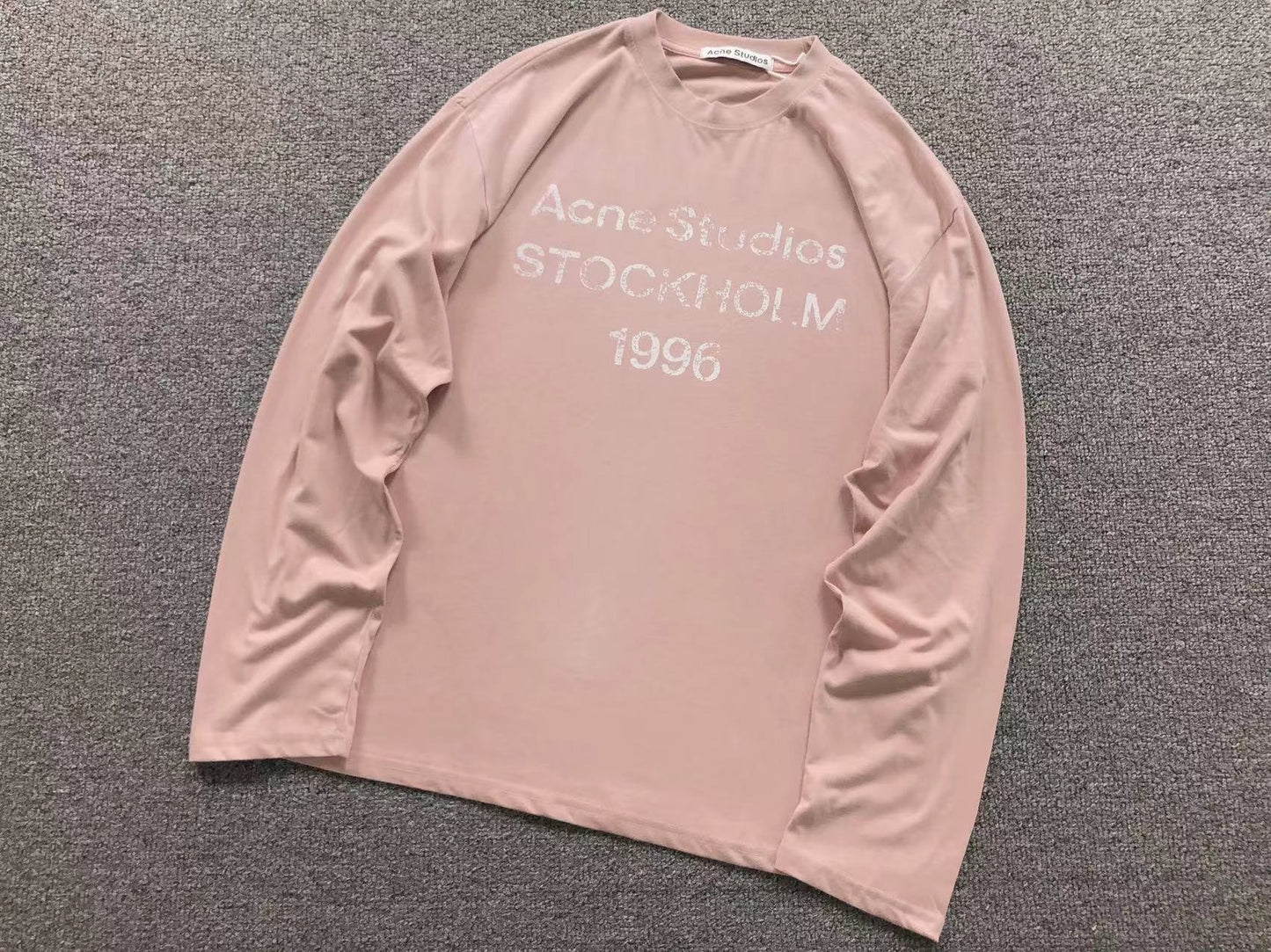 Camsieta Acne Studios Stockholm 1996 Rib Long Sleeve
