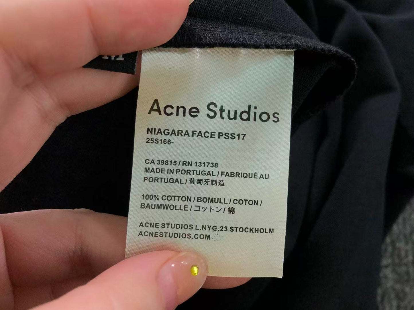 Camiseta Acne Studios Face Stockholm