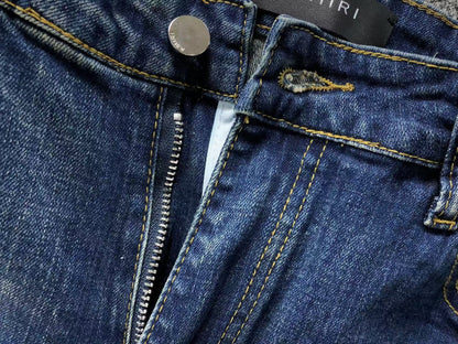 Calça AMIRI Vintage Logo Dark Denim