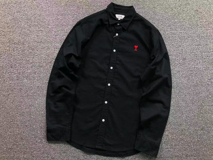 Camisa AMI Paris Logo Coração Bordado