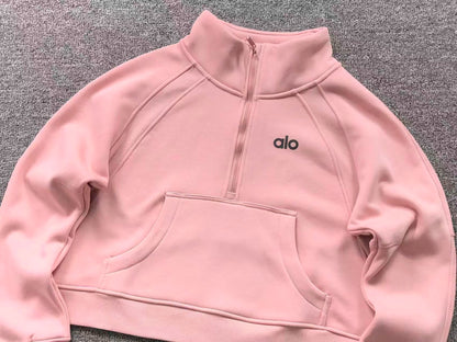 Conjunto Alo Moletom Jogger Half Zip Feminino