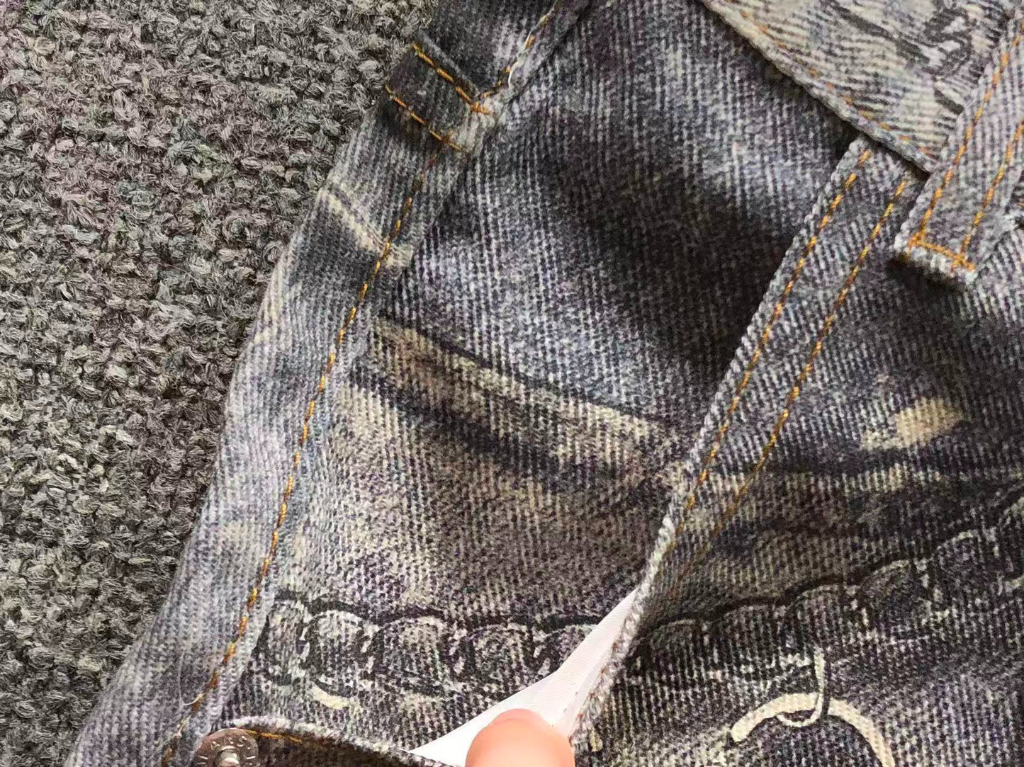 Calça Acne Studios Trashcore Accessory Jeans