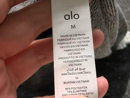 Calça elástica ALO moletom flare feminino
