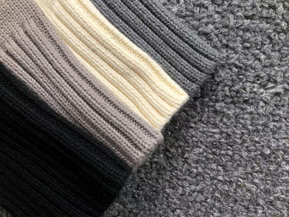 Suéter Cardigan AMI Paris Logo Embossed