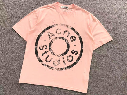 Camiseta Acne Studios Distressed Round Logo